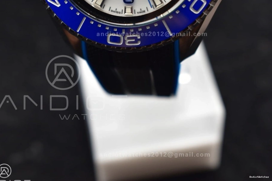 Ultra A 1078 Strap TF Edition Versatile SS 6000M Dial Best Black 1:1 on White Ceramic Deep Seamaster Rubber Bezel Blue 0113